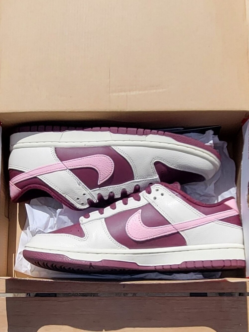 Size 8.5 Mens, 10 Women's Nike Dunk Low Premium 'Pink & Purple' Valentines Day